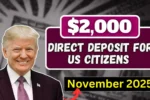 $2,000 Direct Deposit For U.S. Citizens in November 2025